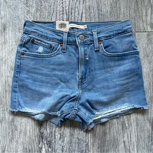 Levi’s denim high rise shorts